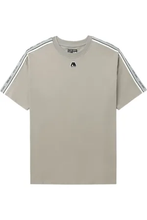 Izzue Logo-stripe cotton T-shirt