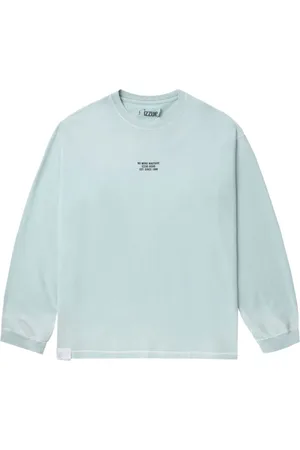 Izzue Slogan-print long-sleeve cotton T-shirt