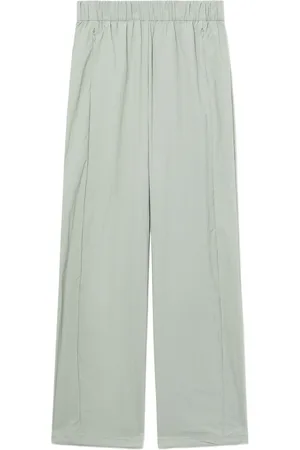Izzue Elasticated-waist straight-leg trousers