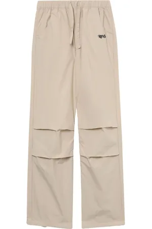 Izzue Drawstring-waist cotton trousers