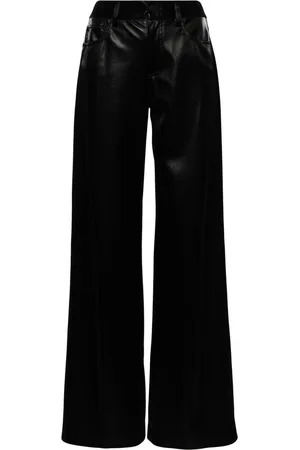 ALICE+OLIVIA Trish faux-leather trousers