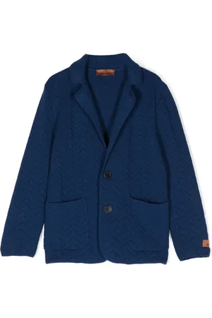 Missoni Zigzag-knit single-breasted blazer
