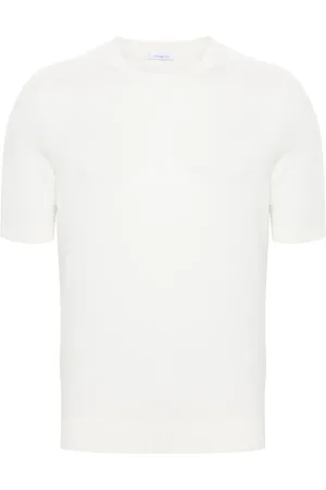 Malo Fine-knit short-sleeved jumper