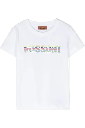 Missoni Logo-embroidered cotton T-shirt
