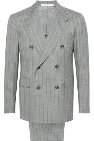 TAGLIATORE Striped double-breasted suit