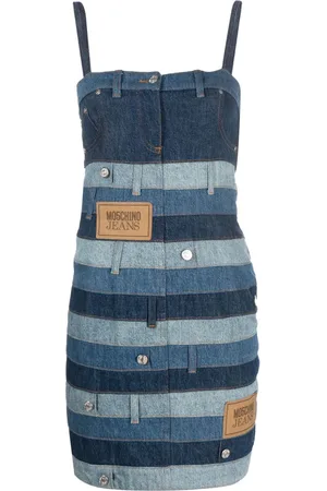Moschino Patchwork-design denim minidress