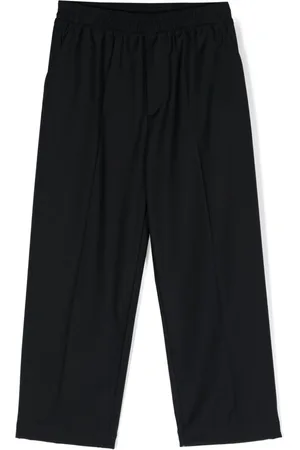 DOUUOD KIDS High-waist straight-leg trousers