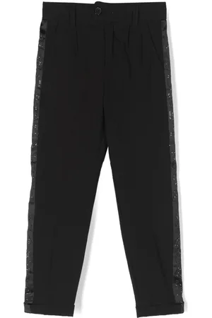 John Richmond Crystal-embellished tailored trousers