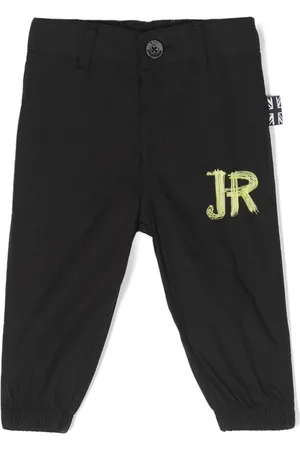 John Richmond Logo-print cotton trousers