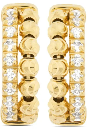 Officina Bernardi 18kt yellow Moon Eden diamond earrings