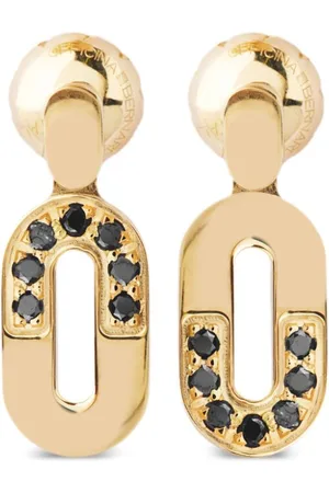 Officina Bernardi 18kt yellow Dea diamond drop earrings