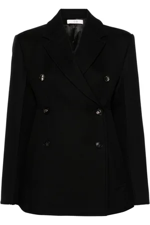 CO Notched-lapels double-breasted blazer