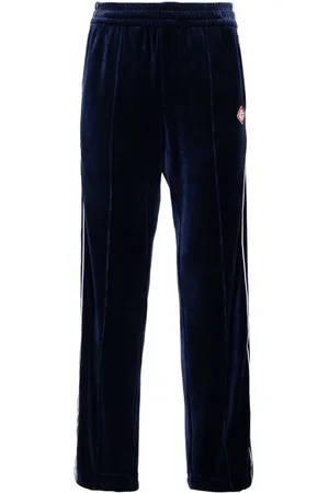 Casablanca Heart Monogram velvet track pants