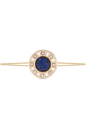 Officina Bernardi 18kt yellow and white large SenzaTempo sapphire and diamond bracelet