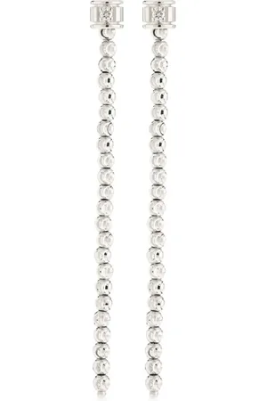 Officina Bernardi 18kt white gold Moon diamond earrings