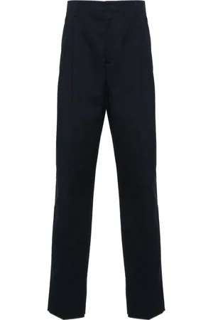 LARDINI Tapered cotton chino trousers