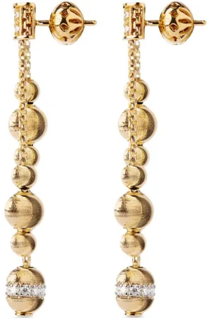 Officina Bernardi 18kt yellow Empire diamond earrings