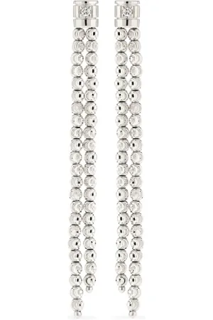 Officina Bernardi 18kt white gold Moon diamond earrings
