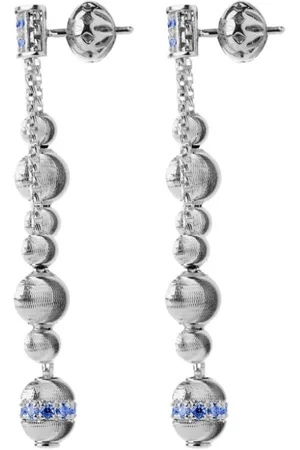 Officina Bernardi 18kt white gold Empire sapphire earrings