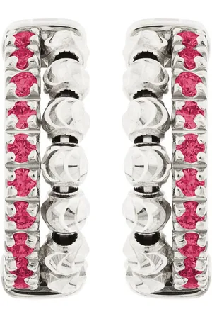 Officina Bernardi 18kt white gold Moon Eden ruby earrings