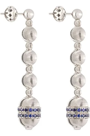 Officina Bernardi 18kt white gold Empire sapphire earrings