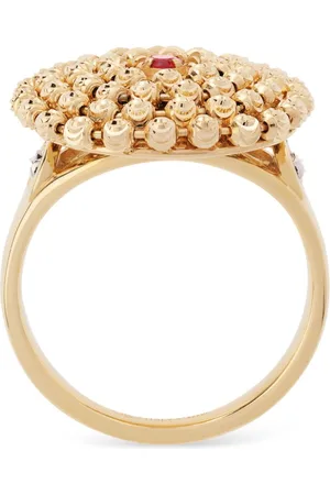 Officina Bernardi 18kt yellow Mimosa ruby ring