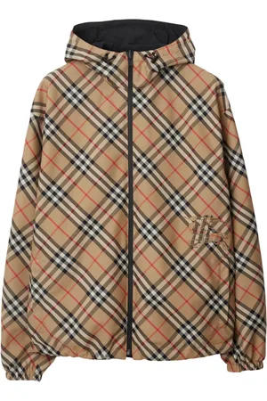 Burberry Vintage Check reversible zip-front hooded jacket