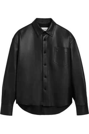Ami Ami de Coeur-embroidery lambskin shirt