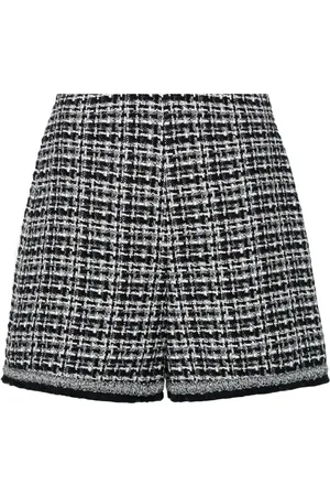 Moncler High-waist tweed shorts