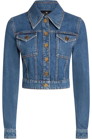 Etro Pegaso-embroidered denim jacket