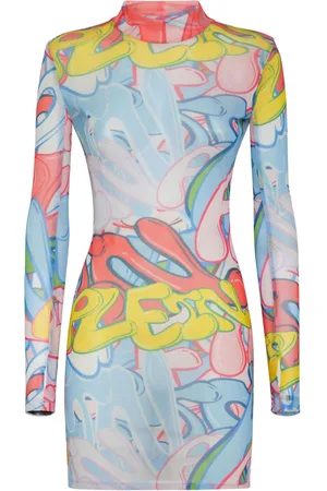 Philipp Plein Bombing Graffiti-print mini dress