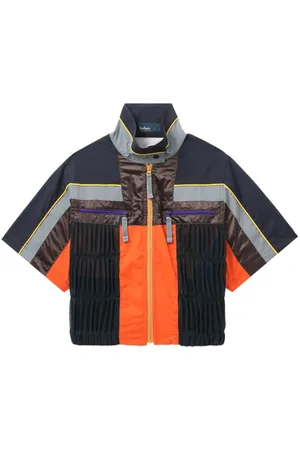 Kolor Panelled mock-neck shirt