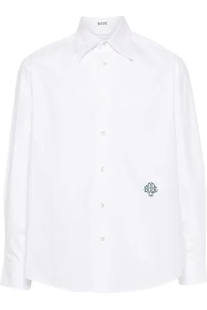 BODE Logo-embroidered poplin shirt