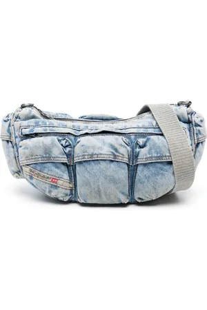 Diesel Re-Edition Travel 3000 denim shoulder bag