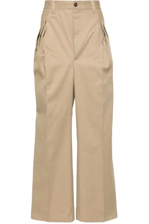 Maison Margiela Four-stitch pintuck straight trousers