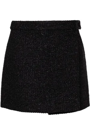 Tom Ford Wrap tweed miniskirt