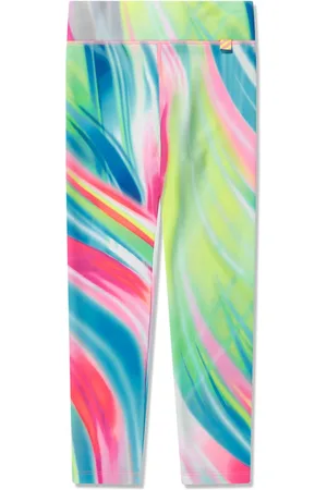 Billieblush Abstract-stripe stretch leggings
