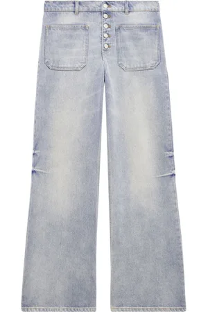 Courrèges Multiflex logo-embroidered jeans