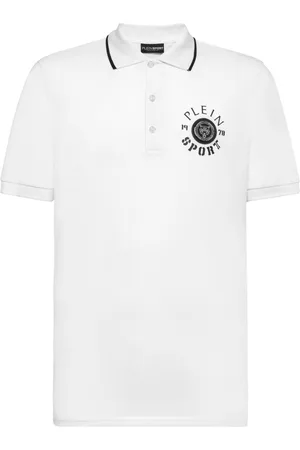 Philipp Plein Logo-appliqué cotton polo shirt
