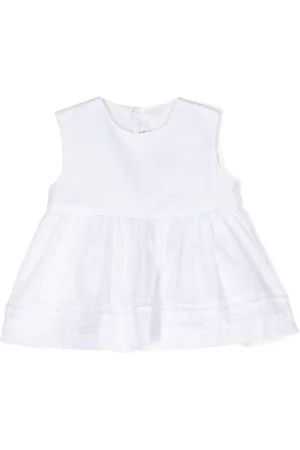 Il gufo Cheesecloth logo-embroidered midi dress
