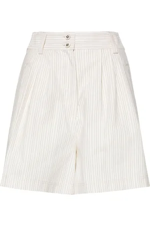 Golden Goose Pinstriped cotton-blend shorts