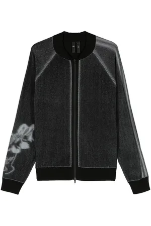 Y-3 GFX ribbed cardigan
