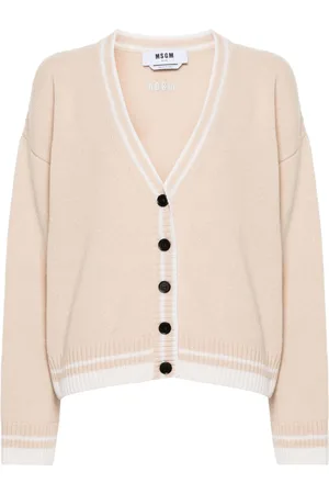 Msgm Embroidered-logo cardigan