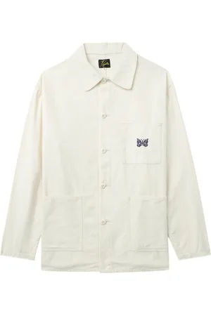 Pins & Needles Logo-embroidered shirt jacket
