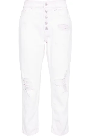 Dondup Dsitressed cropped jeans