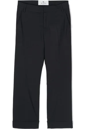 Etro Pegaso-motif slim-fit trousers