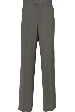 Maison Margiela Pressed-crease straight-leg trousers