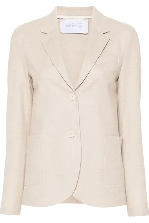 Harris Wharf London Honeycomb double-breasted blazer