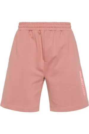 Helmut Lang Space-logo cotton shorts