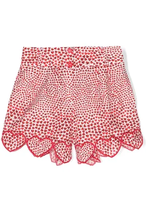 Stella McCartney Heart-print cotton shorts